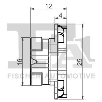 Sąvarža, atšvaitas / apsaugos juosta FISCHER - SPINKI TAPICERSKIE KOLKI 11-40161.5