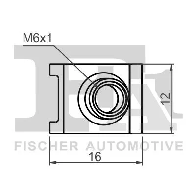 Sąvarža, atšvaitas / apsaugos juosta FISCHER - SPINKI TAPICERSKIE KOLKI 33-40031.5