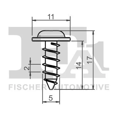 Varžtas FISCHER - SPINKI TAPICERSKIE KOLKI 77-70015.5