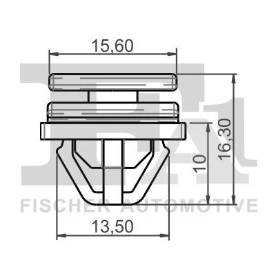 Sąvarža, atšvaitas / apsaugos juosta FISCHER - SPINKI TAPICERSKIE KOLKI 89-40024.5