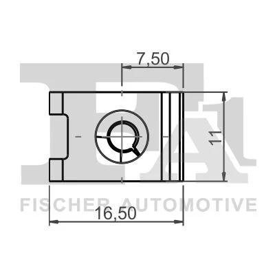 Paprastoji veržlė FISCHER - SPINKI TAPICERSKIE KOLKI 99-10065.5