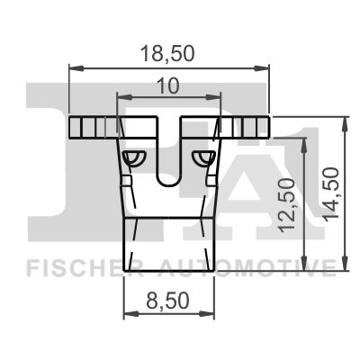 Clip, trim/protection strip FA1 11-40131.10