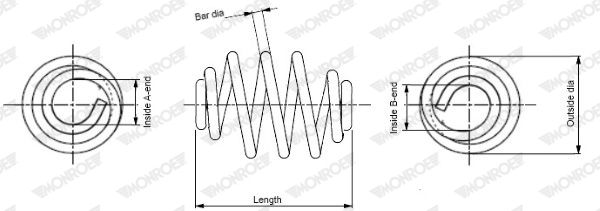 Suspension Spring MONROE SN3466
