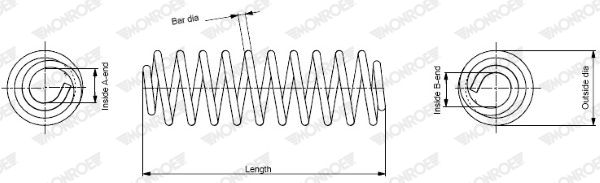 Suspension Spring MONROE SP1953