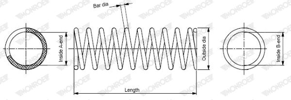 Suspension Spring MONROE SP3711