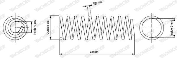 Suspension Spring MONROE SP3858