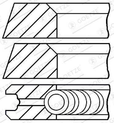 Set klipnih prstenova GOETZE ENGINE 08-319500-10