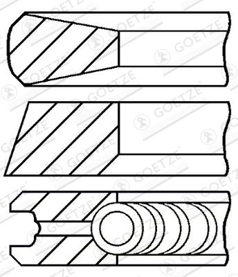 Set klipnih prstenova GOETZE ENGINE 08-436700-00