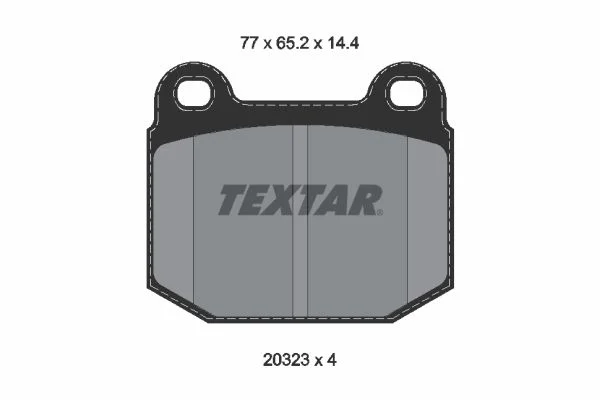 Brake Pad Set, disc brake textar 2032306