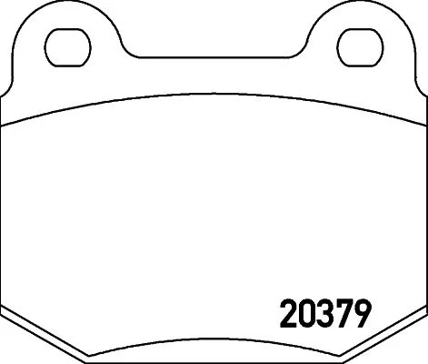 Stabdžių trinkelių rinkinys, diskinis stabdys textar 2037901