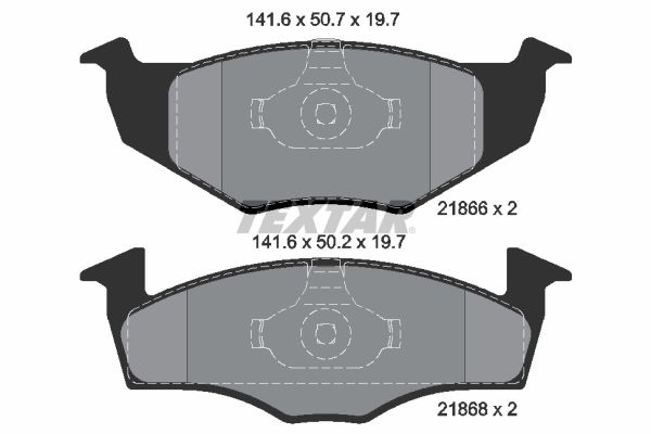 Brake Pad Set, disc brake TEXTAR 2186603