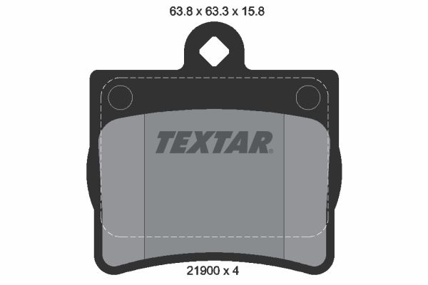 Brake Pad Set, disc brake TEXTAR 2190003