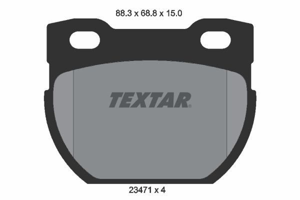 Brake Pad Set, disc brake TEXTAR 2347101