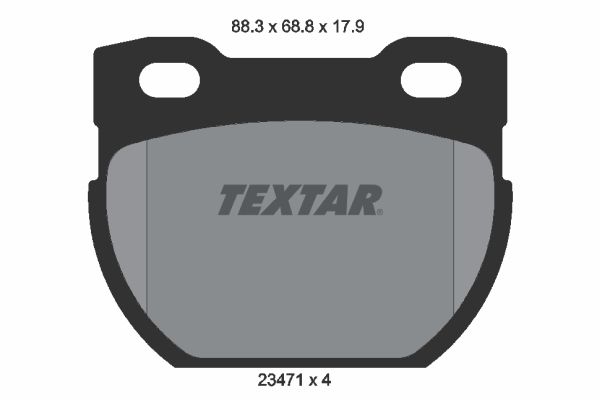 Brake Pad Set, disc brake TEXTAR 2347103