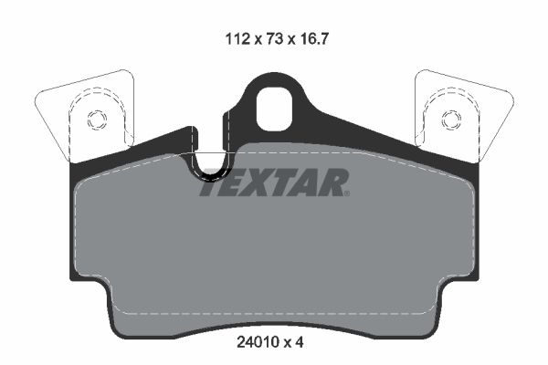 Brake Pad Set, disc brake TEXTAR 2401001