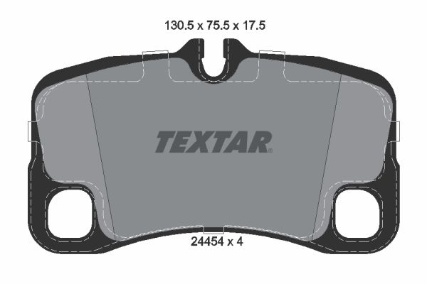 Stabdžių trinkelių rinkinys, diskinis stabdys TEXTAR 2445401