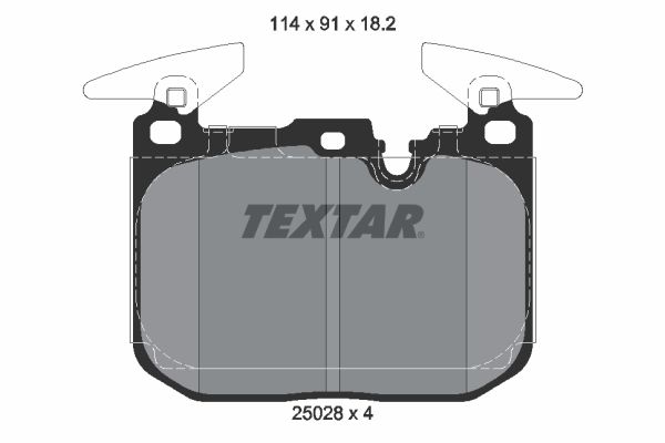 Brake Pad Set, disc brake TEXTAR 2502801