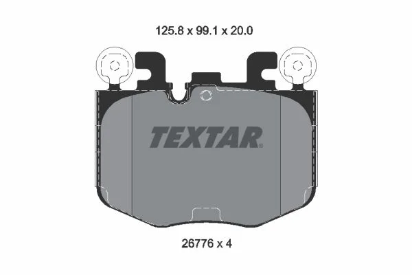 Stabdžių trinkelių rinkinys, diskinis stabdys TEX 2677601