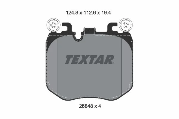 Stabdžių trinkelių rinkinys, diskinis stabdys TEX 2684801