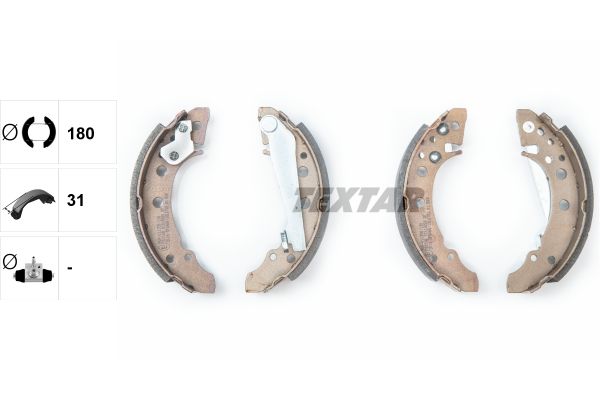 Brake Shoe Set TEXTAR 91018200