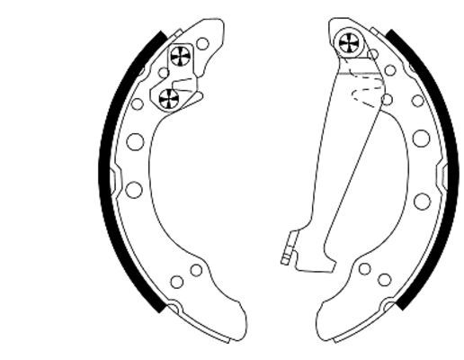 Brake Shoe Set TEXTAR 91044700