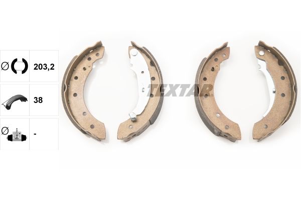 Brake Shoe Set TEXTAR 91048000