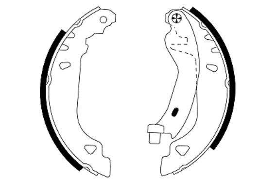 Brake Shoe Set TEXTAR 91049100