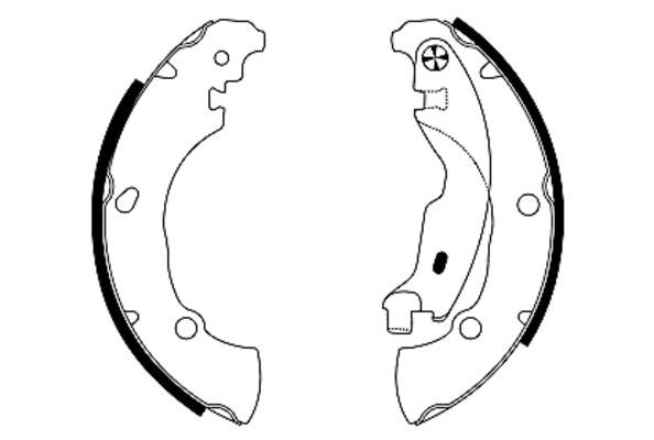 Brake Shoe Set TEXTAR 91053600