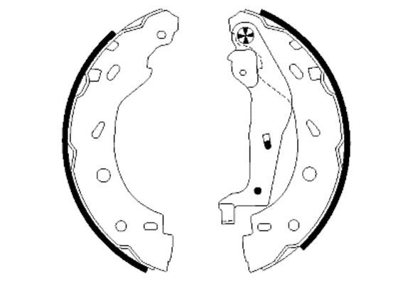 Brake Shoe Set TEXTAR 91057400