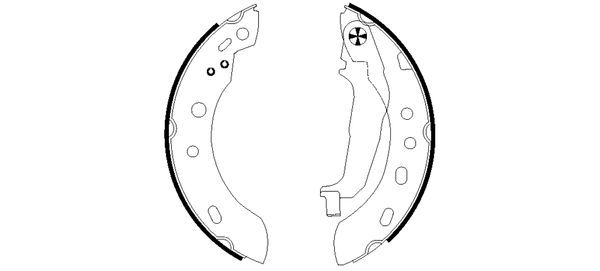 Brake Shoe Set TEXTAR 91058300