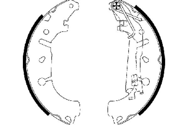 Brake Shoe Set TEXTAR 91065400