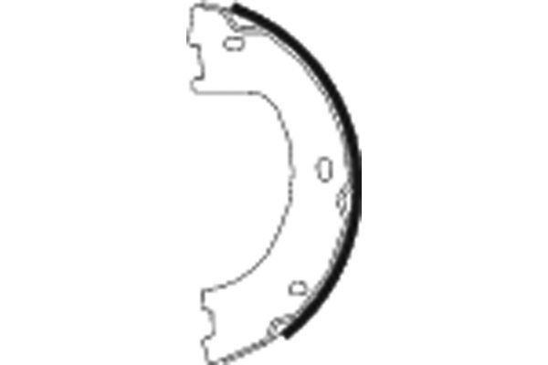 Brake Shoe Set, parking brake TEXTAR 91069000