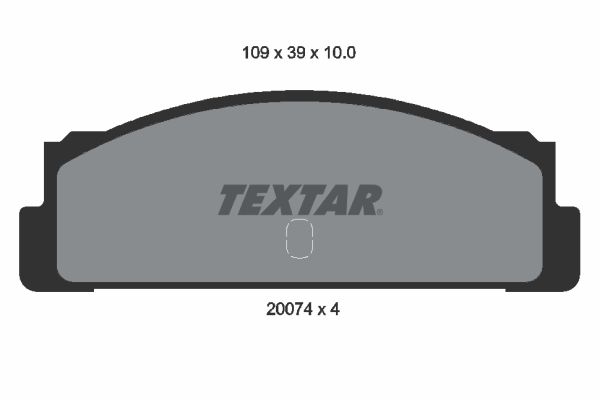 Brake Pad Set, disc brake TEXTAR 2007404