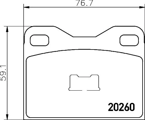 Stabdžių trinkelių rinkinys, diskinis stabdys textar 2026003
