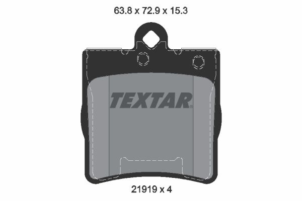 Brake Pad Set, disc brake TEXTAR 2191901