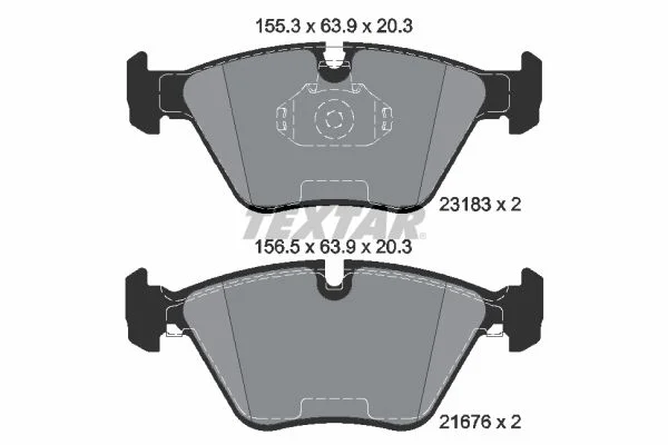 Stabdžių trinkelių rinkinys, diskinis stabdys textar 2318381