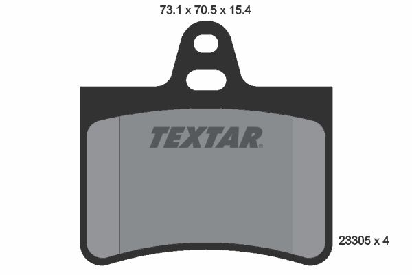 Brake Pad Set, disc brake TEXTAR 2330501