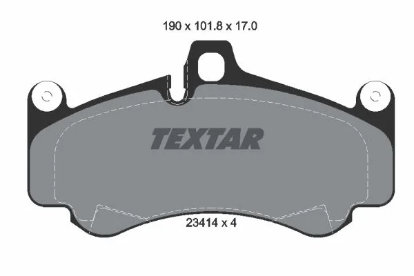Stabdžių trinkelių rinkinys, diskinis stabdys TEXTAR 2341401