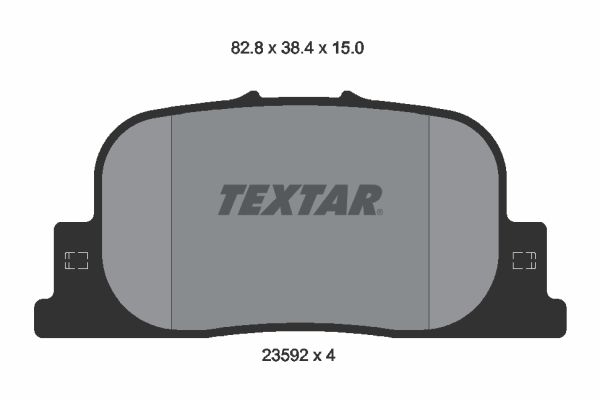 Brake Pad Set, disc brake TEXTAR 2359201