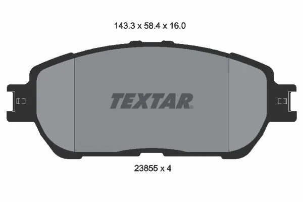 Stabdžių trinkelių rinkinys, diskinis stabdys TEXTAR 2385501
