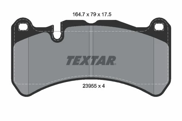 Stabdžių trinkelių rinkinys, diskinis stabdys TEXTAR 2395501