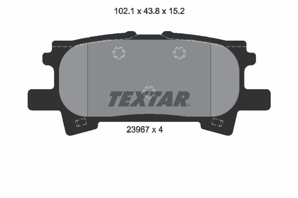 Brake Pad Set, disc brake TEXTAR 2396701