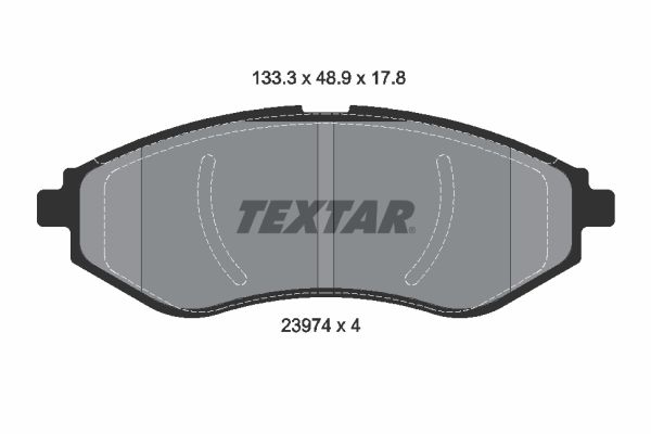 Brake Pad Set, disc brake TEXTAR 2397401