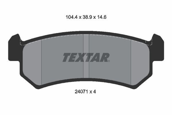 Brake Pad Set, disc brake TEXTAR 2407101