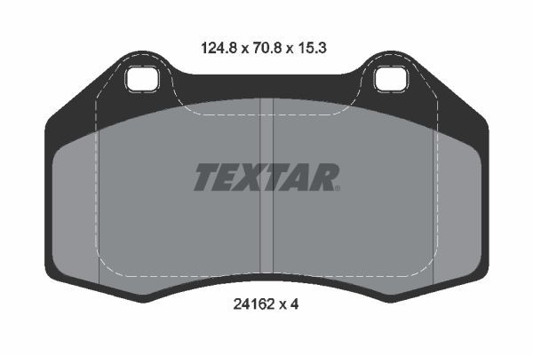 Brake Pad Set, disc brake TEXTAR 2416201