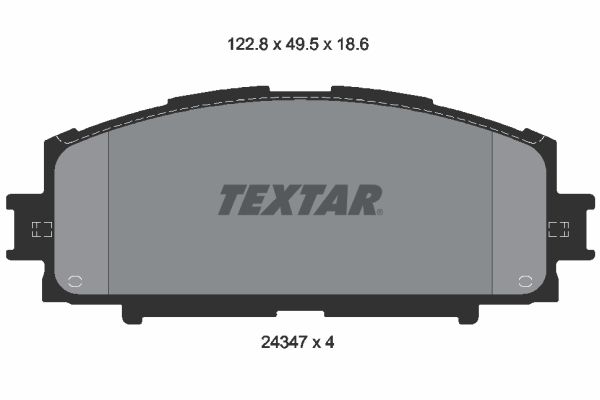 Brake Pad Set, disc brake TEXTAR 2434701