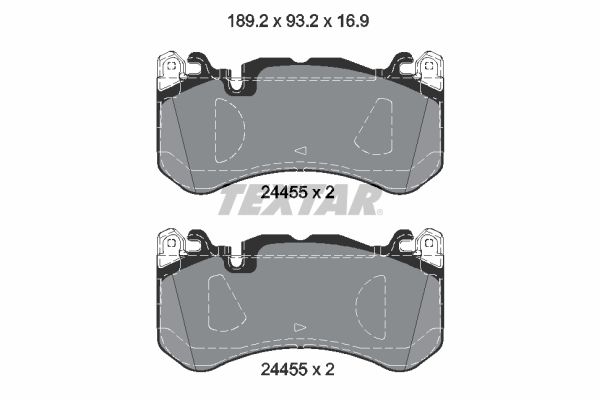 Brake Pad Set, disc brake TEXTAR 2445503