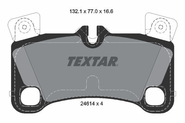 Brake Pad Set, disc brake TEXTAR 2461401