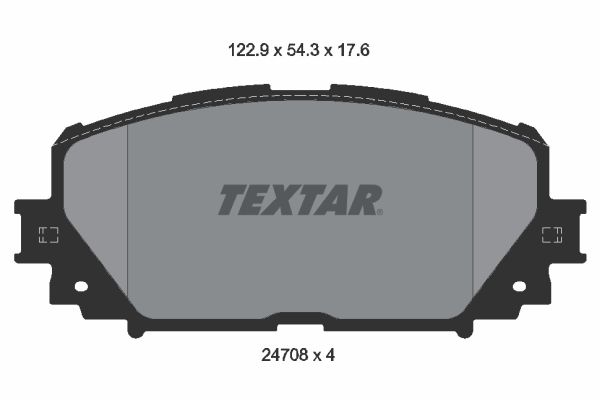 Stabdžių trinkelių rinkinys, diskinis stabdys TEXTAR 2470801