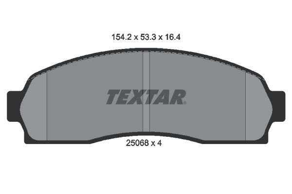 Brake Pad Set, disc brake TEXTAR 2506801